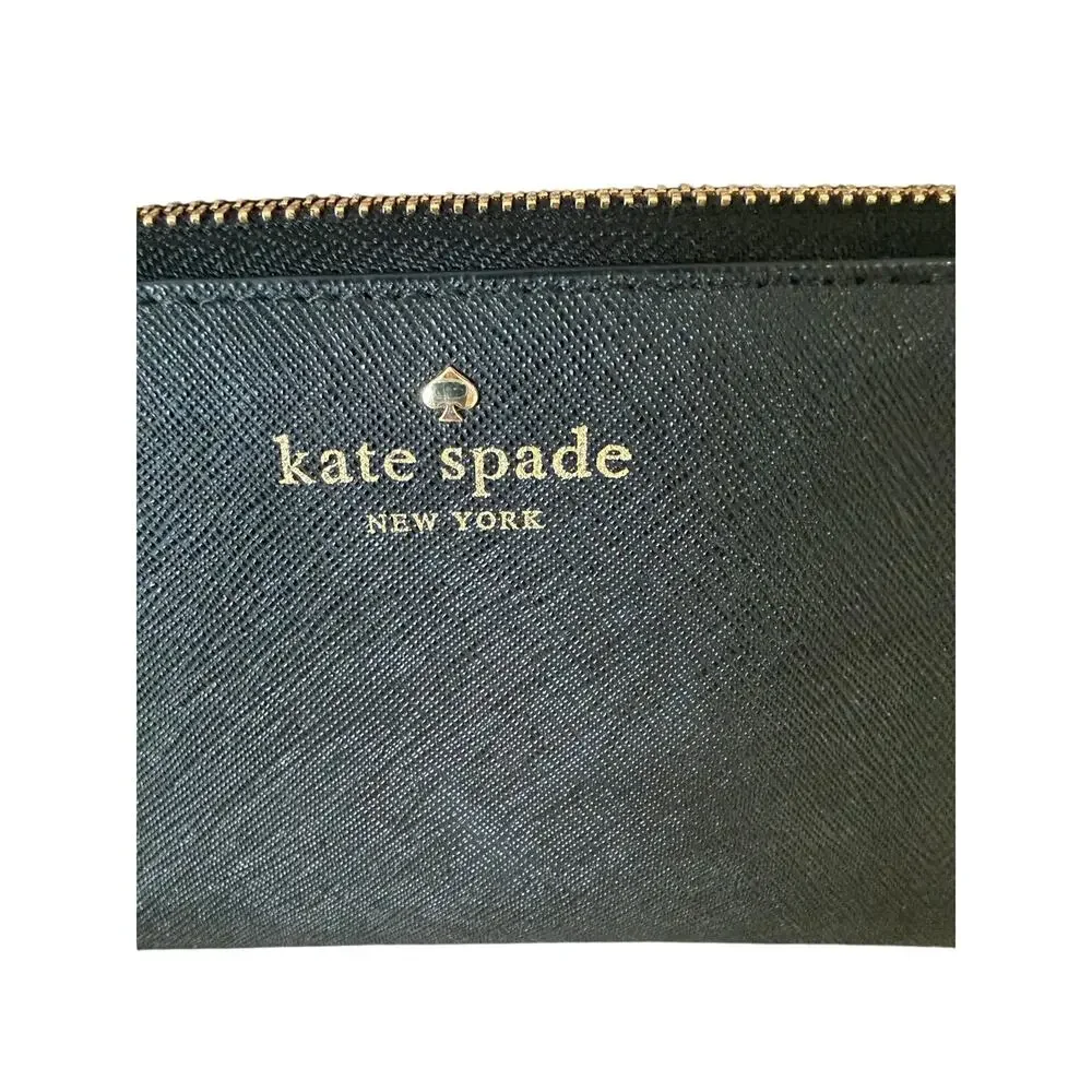 Kate Spade Large Continental Wallet Black Leather Designer